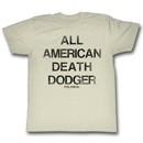 Evel Knievel Shirt Death Dodger Natural T-Shirt