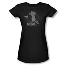 Family Guy Shirt Juniors Evil Monkey Black T-Shirt