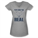 Family Guy Shirt Juniors V Neck They're Real Silver T-Shirt