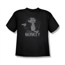 Family Guy Shirt Kids Evil Monkey Black T-Shirt