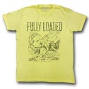 Flash Gordon Shirt Fully Loaded Adult Yellow Tee T-Shirt