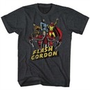 Flash Gordon Shirt Greatest Adventure Black Heather T-Shirt