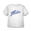 Flashdance Shirt Kids Logo White Youth Tee T-Shirt