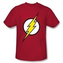 Justice League Kids T-shirt Flash Logo Superheroes Youth Red Tee Shirt