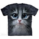 Fluffy Blue Eyed Kitten Shirt Tie Dye Adult T-Shirt Tee