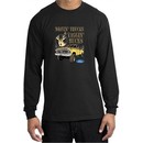 Ford Truck Shirt Driving and Tagging Bucks Long Sleeve Tee Black