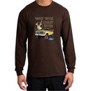 Ford Truck Shirt Driving and Tagging Bucks Long Sleeve Tee Brown