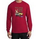 Ford Truck Shirt Driving and Tagging Bucks Long Sleeve Tee Red