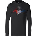 Ford Mustang Red White and Blue Lightweight Hoodie