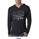 Ford Mustang with Grill Lightweight Hoodie Shirt