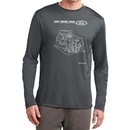 Ford Tee Engine Parts Dry Wicking Long Sleeve Shirt