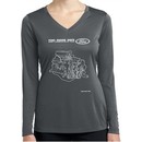 Ford Tee Engine Parts Ladies Dry Wicking Long Sleeve