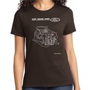 Ford Tee Engine Parts Ladies T-shirt