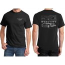 Ford Tee Mustang with Grill (Front & Back) T-Shirt