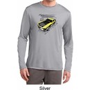 Ford Vintage Yellow Mustang Boss Mens Dry Wicking Long Sleeve Shirt