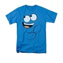 Foster's Home For Imaginary Friends Shirt Blue Smile Adult Turquoise Tee T-Shirt