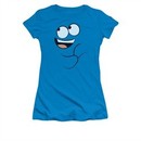 Foster's Home For Imaginary Friends Shirt Juniors Blue Smile Turquoise Tee T-Shirt