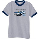 Ford Trucks Shirt Mans Best Friend Ringer Tee Heather Grey/Navy