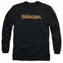 Fraggle Rock Long Sleeve Shirt Logo Black Tee T-Shirt