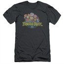 Fraggle Rock Slim Fit Shirt Circle Logo Charcoal T-Shirt