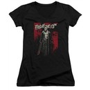 Friday the 13th Juniors V Neck Shirt Death Curse Black T-Shirt