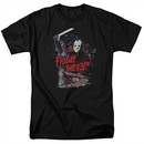 Friday the 13th Shirt Jason Attacks Cabin Black T-Shirt
