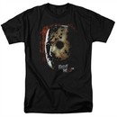Friday the 13th Shirt Jason Voorhees Mask Black T-Shirt