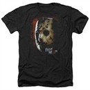 Friday the 13th Shirt Jason Voorhees Mask Heather Black T-Shirt