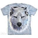 Funny White Wolf Shirt Tie Dye Adult T-Shirt Tee