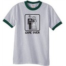 Game Over Funny Marriage Bride and Groom Ringer T-Shirt