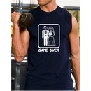 Game Over Shooter Funny Married Groom Muscle Tee