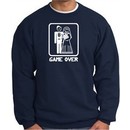 Game Over Sweatshirt Funny Marriage Navy Sweatshirt