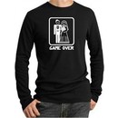 Game Over Thermal Shirt Funny Marriage Black Long Sleeve White Print