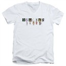 Genesis Slim Fit V-Neck Shirt New Logo White T-Shirt