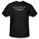 Getting Old Shirt 8AM is Idea of Sleeping in Black Tee T-shirt