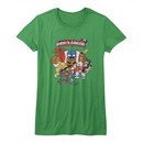 Ghost'N Goblins Shirt Juniors Poster Heather Green T-Shirt