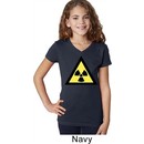 Girls Fallout Shirt Radioactive Triangle V-Neck Tee T-Shirt