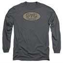 GMC Long Sleeve Shirt Vintage Oval Logo Charcoal Tee T-Shirt