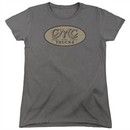 GMC Womens Shirt Vintage Oval Logo Charcoal T-Shirt