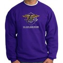 U.S. Navy Seal Crewneck Sweatshirt ? Devgru Adult Pullover Purple