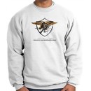 U.S. Navy Seal Crewneck Sweatshirt ? Devgru Adult Pullover White