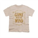 Gone With The Wind Shirt Kids Logo Cream Youth Tee T-Shirt
