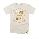 Gone With The Wind Shirt Logo Adult Cream Tee T-Shirt