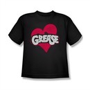 Grease Shirt Kids Heart Black Youth Tee T-Shirt