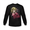 Grease Shirt Tell Me About It Stud Long Sleeve Black Tee T-Shirt