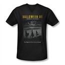 Halloween III Shirt Slim Fit V Neck Kids Poster Black Tee T-Shirt