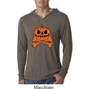 Halloween Pumpkin Skeleton Lightweight Hoodie Shirt