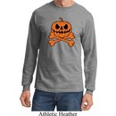 Halloween Pumpkin Skeleton Long Sleeve Shirt