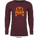 Halloween Pumpkin Skeleton Long Sleeve Thermal Shirt