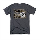Halloween Shirt Kids Witch Charcoal T-Shirt